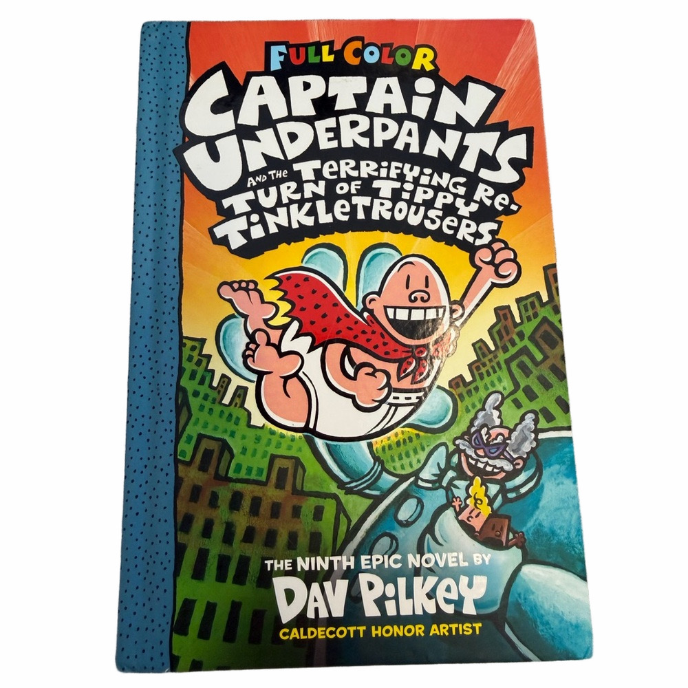 Captain Underpants Full Colour Book Terrifyingly Turn of Tippy Tinkletrousers